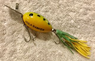 Rare Fishing Lure Fred Arbogast 1/4oz Arbo Gaster With Hula Dancer Stencil