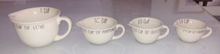 10 Strawberry Street Measuring Cups (set Of 4) Rare Find