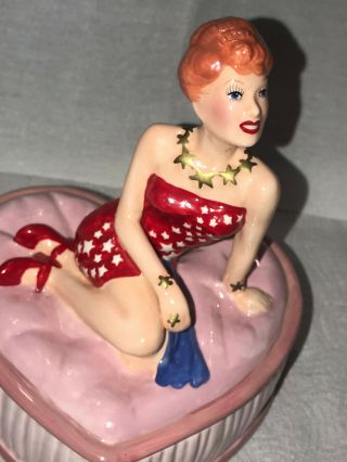 Vintage I Love Lucy Heart Shaped Candy Bowl Vandor 1996 Collectable Rare