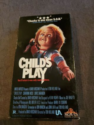 Childs Play 1990 Betamax Beta Very Rare Horror