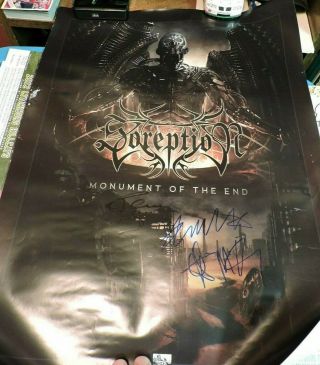 Soreption Signed / Autographed Sweden Death Metal Promo Poster Rare