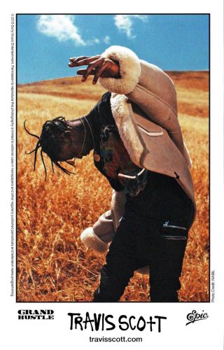 Travis Scott Birds In The Trap Sing Ltd Ed Rare Photo Card,  Hip - Hop Stickers
