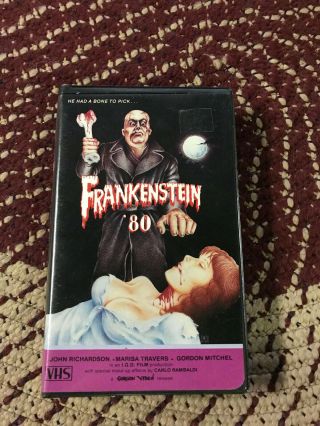 Frankenstein 80 Gorgon Horror Sov Slasher Rare Oop Vhs Big Box Slip