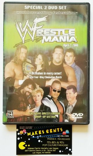 Wwf - Wrestlemania 2000 - 16 Dvd A Mcmahon In Every Corner Usa Rare