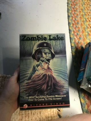 Zombie Lake Wizard Video Horror Sov Slasher Rare Oop Vhs Big Box Slip