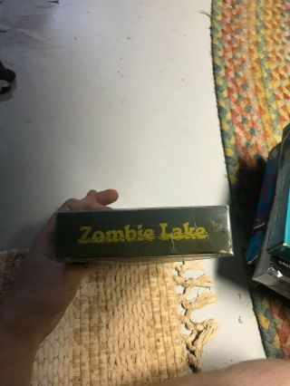 ZOMBIE LAKE WIZARD VIDEO HORROR SOV SLASHER RARE OOP VHS BIG BOX SLIP 4