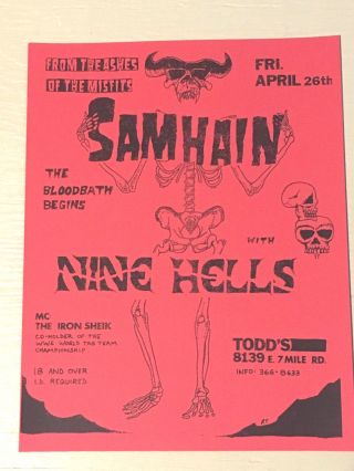 Samhain Concert Flyer1980 