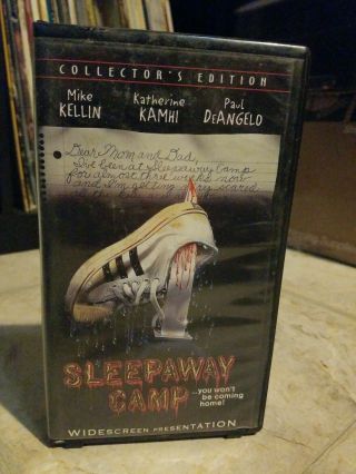 Sleepaway Camp Vhs Widescreen Clamshell Anchor Bay Rare Horror