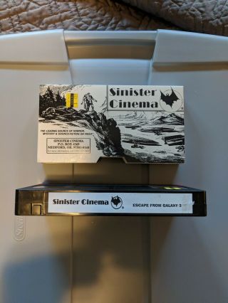 Escape From Galaxy 3 Vhs - Rare Sinister Cinema Version
