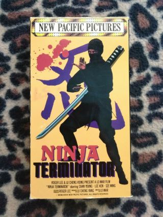 Ninja Terminator (vhs,  1993) Rare,  Action,  Martial Arts,  Pacific Pictures