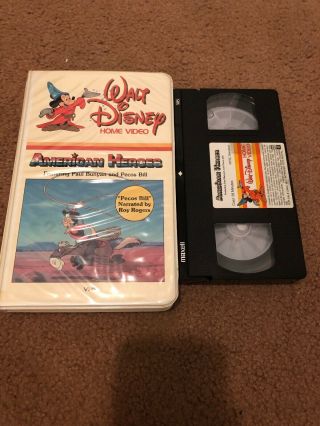 Disney - American Heroes VHS (White Clam Shell) Rare 4