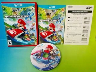 Mario Kart 8 - Nintendo Wii U Game Rare Complete 1 - 4 Player Race Racing Fun
