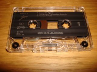 Michael Jackson Leave Me Alone 1989 Cassette Single / Cassingle Slip Mega Rare 7