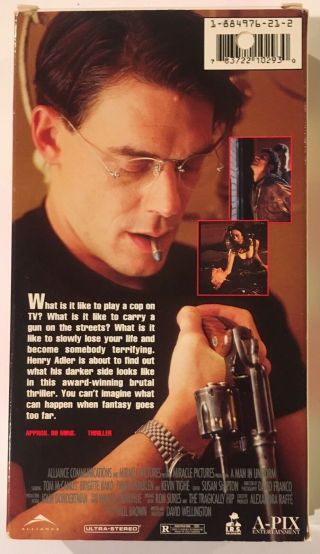 A Man In Uniform RARE SCREENER VHS 1993 Psycho Cop Police Thriller 2