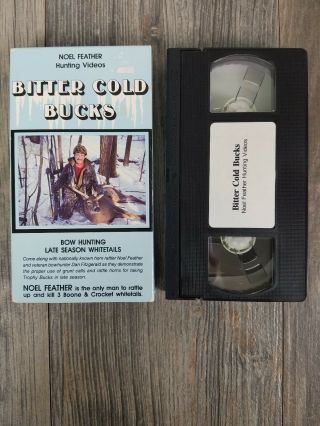 Noel Feather Bittercold Bucks VHS.  HUNTING RARE ITEM.  BUY NOW Whitetail 3