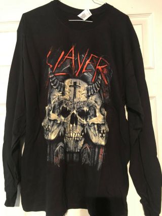Slayer Rare Meet & Greet Final Tour Concert Tour T Shirt Large