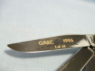 Case XX USA 5554 Knife Stag 5 - Blade The Beast Trapper Circa - 1996 W/Box.  Rare 3