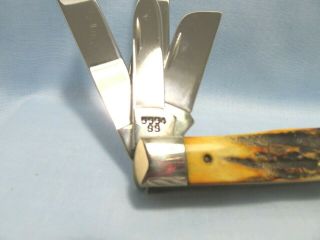 Case XX USA 5554 Knife Stag 5 - Blade The Beast Trapper Circa - 1996 W/Box.  Rare 6