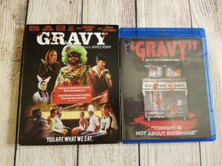 Gravy (blu - Ray,  2014) Oop W/ Rare Slipcover.  Scream Factory Horror.  Reversible