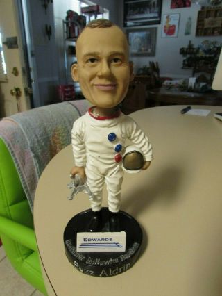 Extremely Rare 2007 Buzz Aldrin Apollo 11 Jet Hawks Baseball Bobblehead