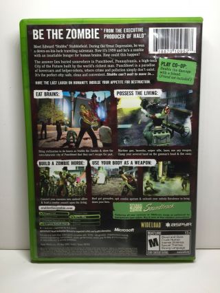 Stubbs the Zombie in Rebel Without a Pulse (Microsoft Xbox,  2005) Complete Rare 2