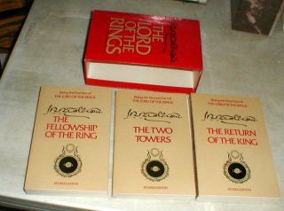 J.  R.  R Tolkien Lord Of The Rings Rare Pb Boxed Set & Slipcase 1965 2nd Edition