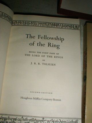 J.  R.  R Tolkien LORD of the RINGS RARE PB Boxed Set & Slipcase 1965 2nd Edition 3