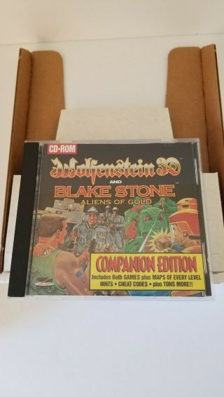 Rare BIG BOX PC Game Wolfenstein 3D & Blake Stone Aliens of Gold (1994) CD - ROM 6