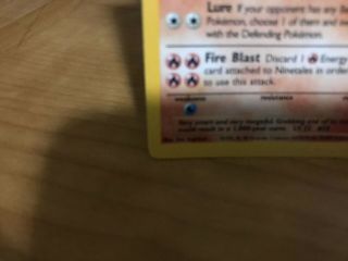 Pokemon Card Ninetales Base Set Rare Holo 12/102 in 3