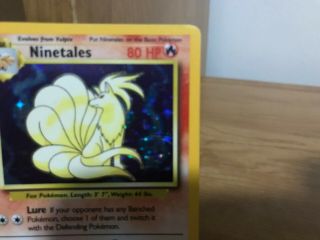 Pokemon Card Ninetales Base Set Rare Holo 12/102 in 5