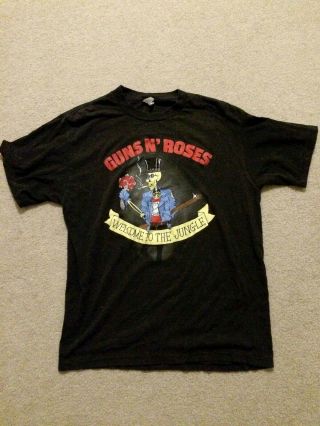 Guns N Roses Rare Vintage Tour Shirt 1987 Gnr Gnr