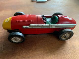Rare Vintage 1st Issue Maserati 1957 Slot Car Red & Yellow 8 1/24 Scale