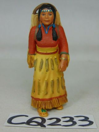 Schleich Figure American Indian Figurine Woman With Baby Rare