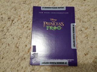 Disney The Princess And The Frog Dvd For Your Consideration Rare