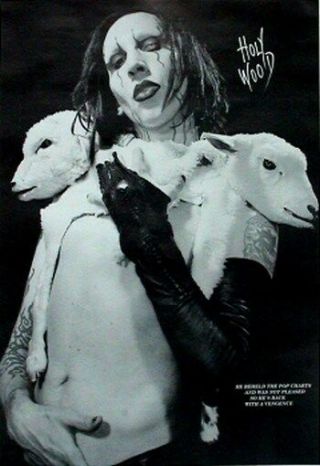 Marilyn Manson Poster Holy Wood Rare Hot 24x36