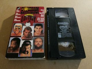 Wcw Starrcade 1991 91 Battlebowl The Lethal Lottery Vhs Video Rare Wrestling Wwe