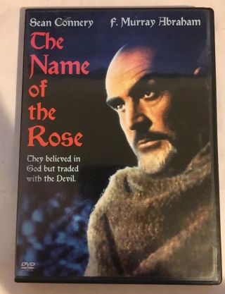 The Name Of The Rose Rare Oop Dvd Jean - Jacques Annaud Sean Connery Region 1 1986