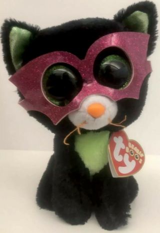 Ty Beanie Boos Jinxy The 6 " Halloween Black Cat - Rare & Retired