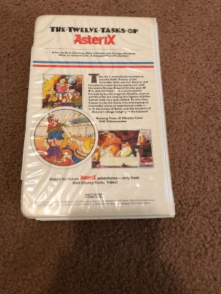 Disney - The Twelve Task Of Asterix VHS (White Clam Shell) Rare 3