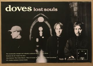 Doves Rare 2000 Promo Poster For Lost Souls Cd Never Displayed 17x12 Usa