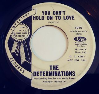 Rare Northern Soul 45 The Determinations - That 