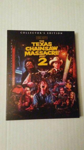 The Texas Chainsaw Massacre 2 Scream Factory Blu - Ray With Rare Oop Slipcover