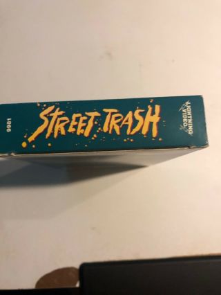 Street Trash VHS Gore Lightning Video OOP Rare 4