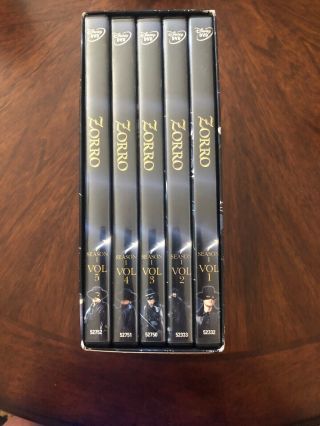 Walt Disney ' s Zorro The Complete First Season 1st Box Set DVD 5 Disc Set RARE 3