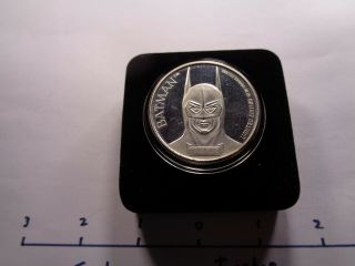 Batman Michael Keaton 50th Anniversary 1989 Dc Comic 999 Silver Coin Rare Box D
