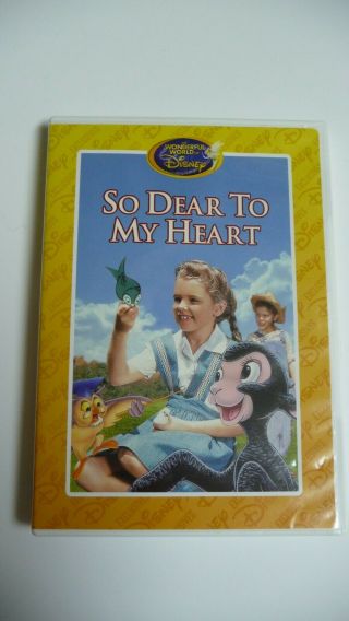 So Dear To My Heart (1948) Dvd Wonderful World Disney Movie Club Exclusive Rare
