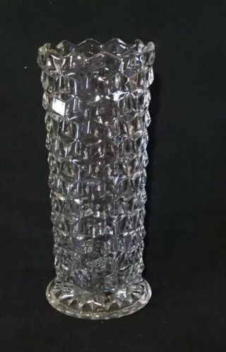 Vintage Fostoria American 12 " Straight Vase - Rare