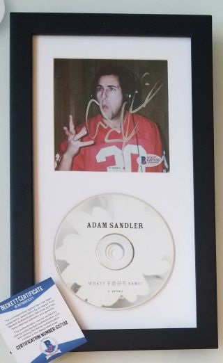 Adam Sandler Autographed Framed Cd Bas Bgs Beckett Rare Signed Comedy Album