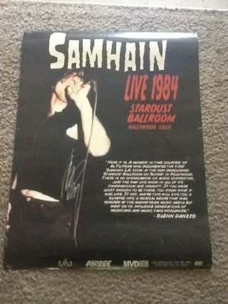 Rare.  Samhain.  Live 1984.  Concert Poster.  Danzig.  Misfits.  Signed