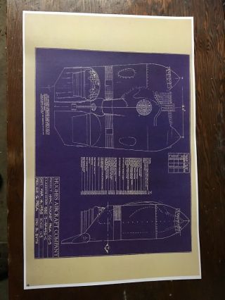 The Rocketeer 1991 Walt Disney Movie Jet Pack Blueprint Prop Cosplay Art Rare